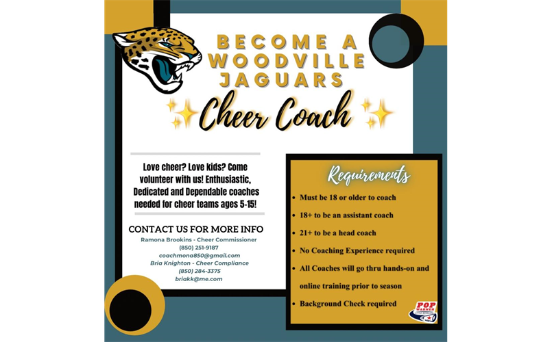 Do YOU have spirit? Become A Cheer Coach!