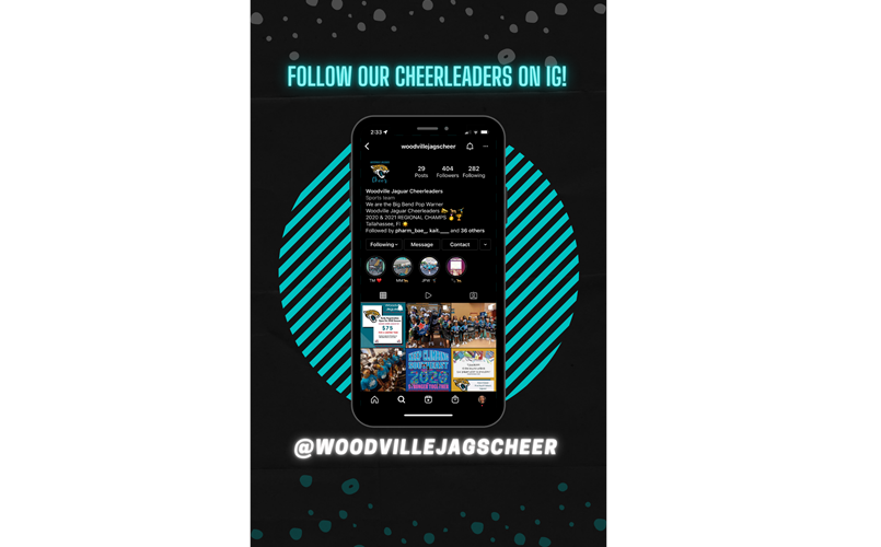 Follow our cheerleaders on Instagram!